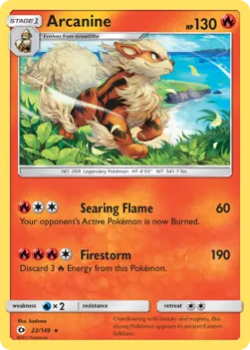 Arcanine (SUM 22) Sun & Moon