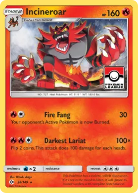Incineroar (SUM 26) Sun & Moon