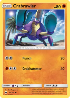 Crabrawler (SUM 72) Sun & Moon