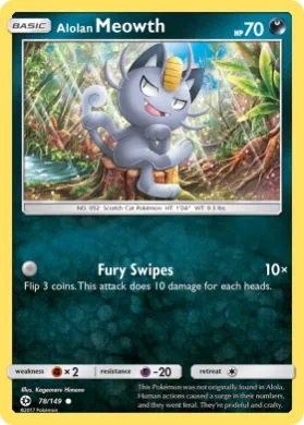 Alolan Meowth (SUM 78) Sun & Moon