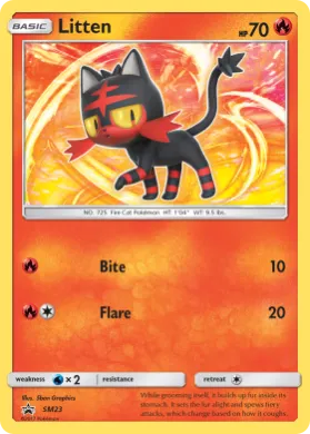 Litten (PR-SM SM23) SM Black Star Promos