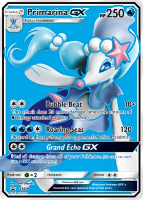 Primarina-GX (PR-SM SM39) SM Black Star Promos
