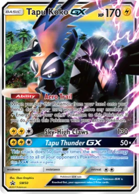 Tapu Koko-GX (PR-SM SM50) SM Black Star Promos