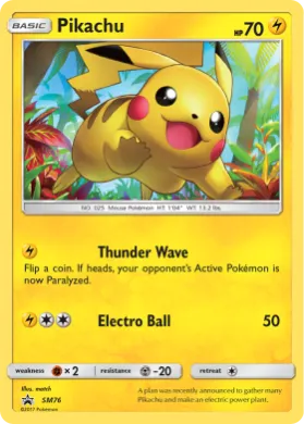Pikachu (PR-SM SM76) SM Black Star Promos