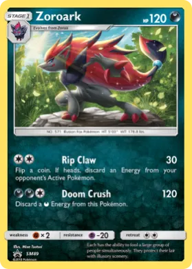 Zoroark (PR-SM SM89) SM Black Star Promos