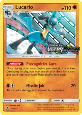Lucario (PR-SM SM95) SM Black Star Promos