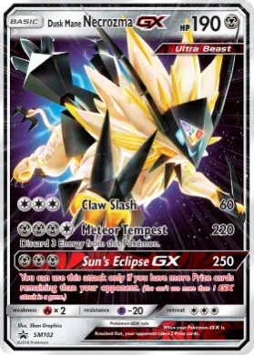 Dusk Mane Necrozma-GX (PR-SM SM102) SM Black Star Promos