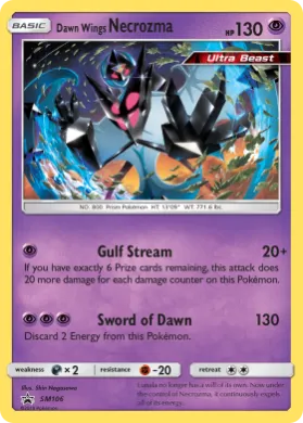Dawn Wings Necrozma (PR-SM SM106) SM Black Star Promos