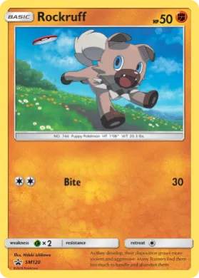 Rockruff (PR-SM SM120) SM Black Star Promos