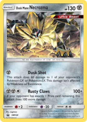 Dusk Mane Necrozma (PR-SM SM124) SM Black Star Promos