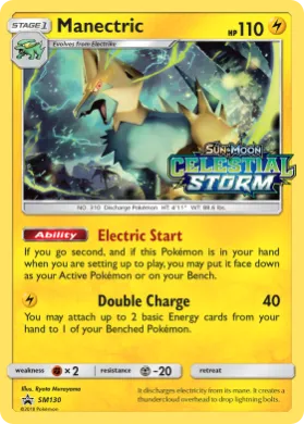 Manectric (PR-SM SM130) SM Black Star Promos