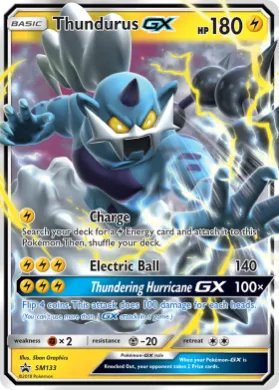 Thundurus-GX (PR-SM SM133) SM Black Star Promos