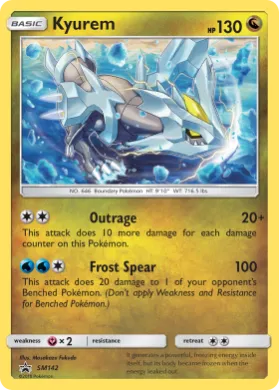 Kyurem (PR-SM SM142) SM Black Star Promos