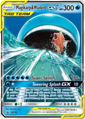 Magikarp & Wailord-GX (PR-SM SM166) SM Black Star Promos