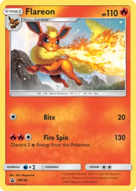 Flareon (PR-SM SM186) SM Black Star Promos