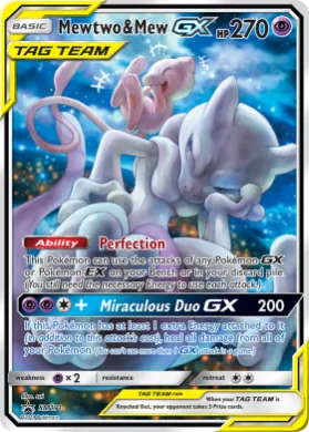Mewtwo & Mew-GX (PR-SM SM191) SM Black Star Promos