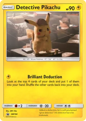 Detective Pikachu (PR-SM SM194) SM Black Star Promos