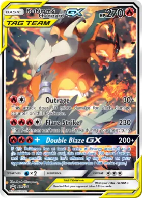 Reshiram & Charizard-GX (PR-SM SM201) SM Black Star Promos