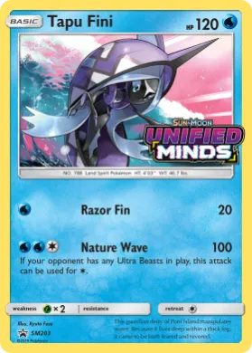 Tapu Fini (PR-SM SM203) SM Black Star Promos