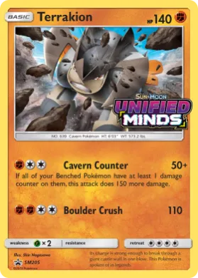 Terrakion (PR-SM SM205) SM Black Star Promos