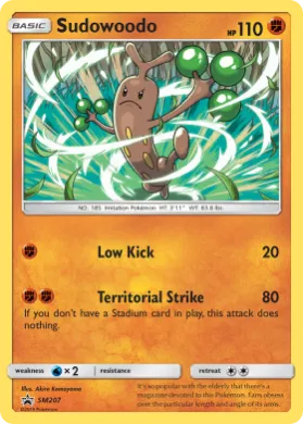 Sudowoodo (PR-SM SM207) SM Black Star Promos