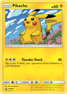 Pikachu (PR-SM SM206) SM Black Star Promos