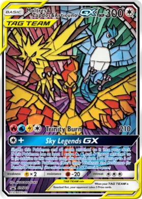 Moltres & Zapdos & Articuno-GX (PR-SM SM210) SM Black Star Promos