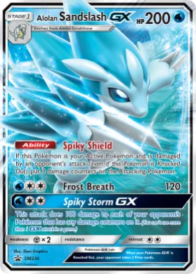 Alolan Sandslash-GX (PR-SM SM236) SM Black Star Promos