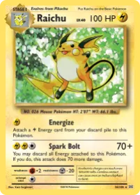 Raichu (EVO 36) Evolutions