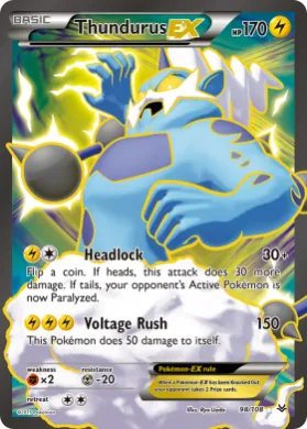 Thundurus-EX (ROS 98) Roaring Skies