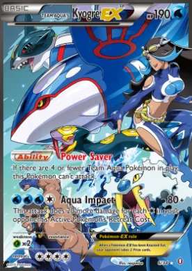 Team Aqua's Kyogre-EX (DCR 6) Double Crisis