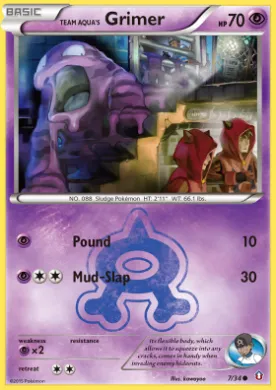 Team Aqua's Grimer (DCR 7) Double Crisis