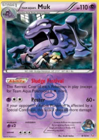 Team Aqua's Muk (DCR 8) Double Crisis