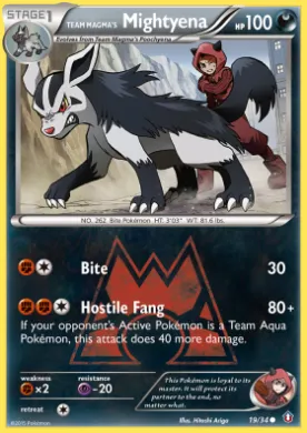 Team Magma's Mightyena (DCR 19) Double Crisis