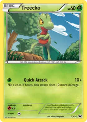 Treecko (PR-XY XY36) XY Black Star Promos