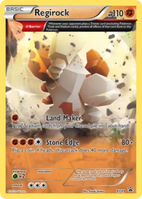 Regirock (PR-XY XY49) XY Black Star Promos