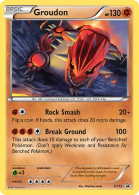 Groudon (PR-XY XY52) XY Black Star Promos