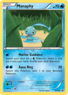 Manaphy (PR-XY XY190) XY Black Star Promos