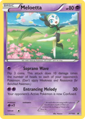 Meloetta (PR-XY XY193) XY Black Star Promos