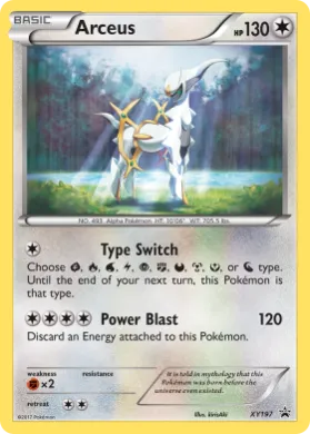 Arceus (PR-XY XY197) XY Black Star Promos