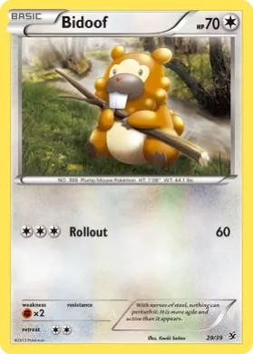 Bidoof (KSS 29) Kalos Starter Set