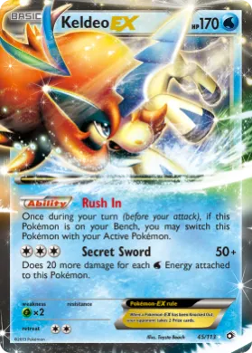 Keldeo-EX (LTR 45) Legendary Treasures