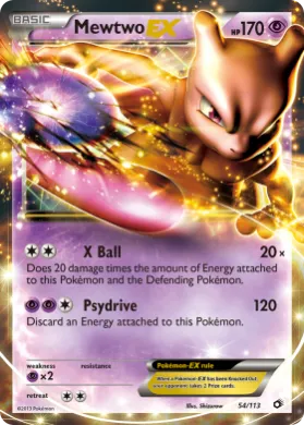 Mewtwo-EX (LTR 54) Legendary Treasures