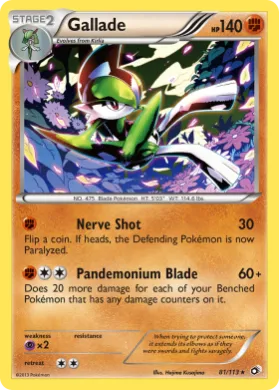 Gallade (LTR 81) Legendary Treasures