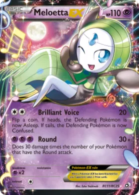 Meloetta-EX (LTR RC11) Legendary Treasures