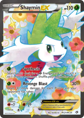 Shaymin-EX (LTR RC21) Legendary Treasures