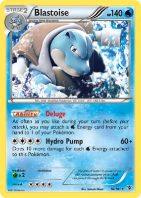 Blastoise (PLB 16) Plasma Blast