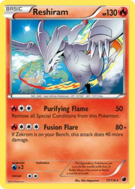 Reshiram (PLF 17) Plasma Freeze