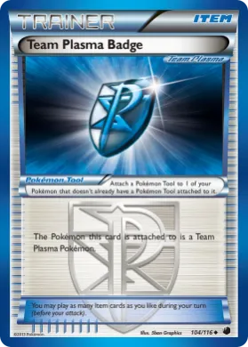 Team Plasma Badge (PLF 104) Plasma Freeze