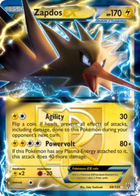 Zapdos-EX (PLS 48) Plasma Storm